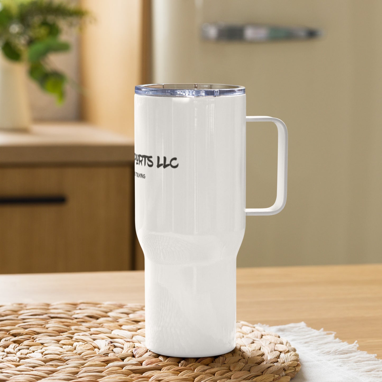Smack Talk Sports Travel mug with a handle