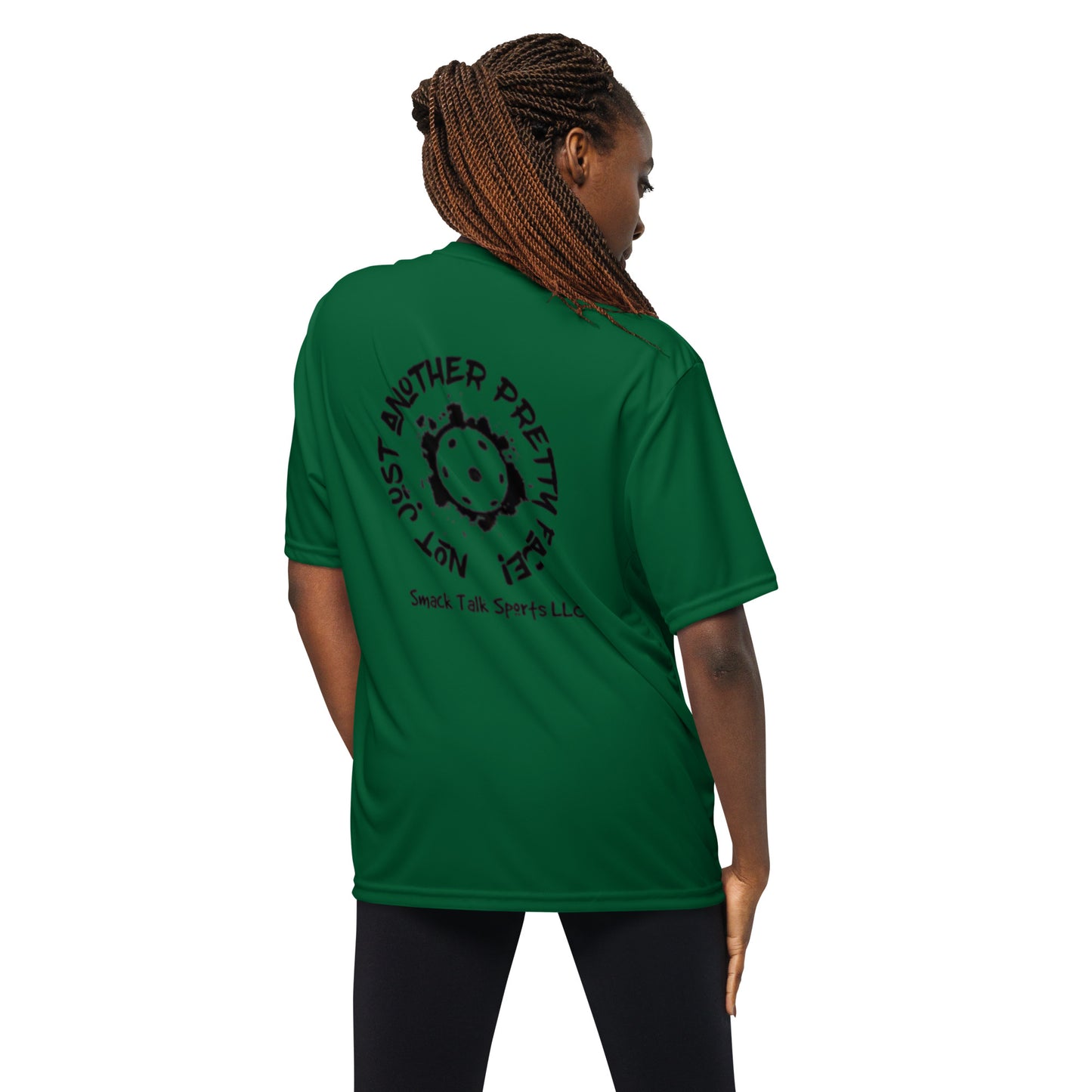 Woman Pickleballer - Unisex performance crew neck t-shirt
