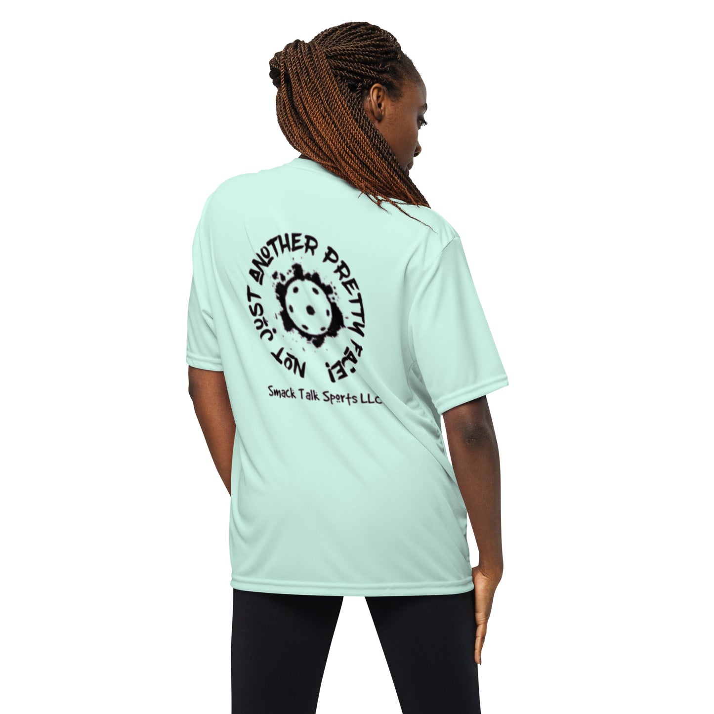 Woman Pickleballer - Unisex performance crew neck t-shirt