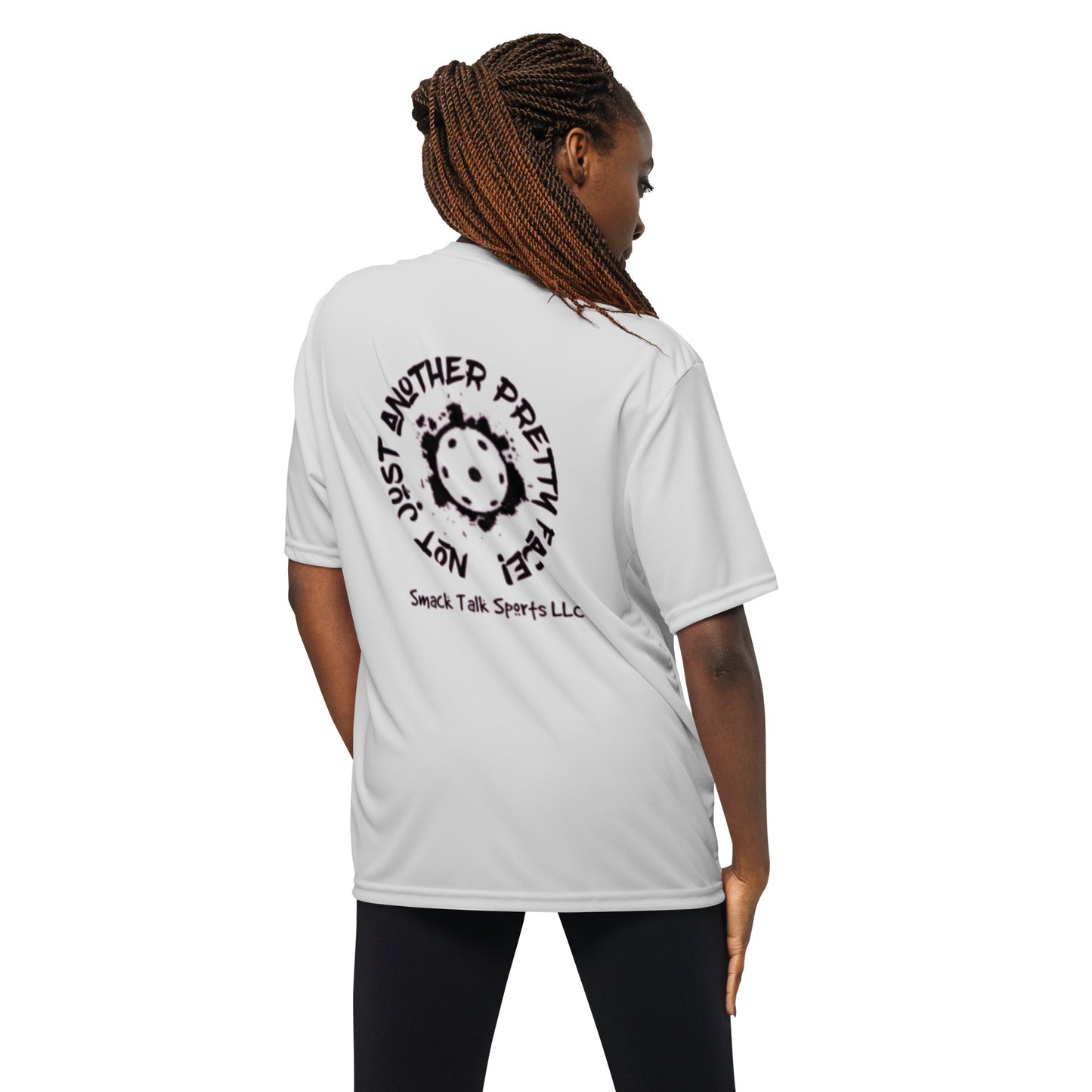Woman Pickleballer - Unisex performance crew neck t-shirt